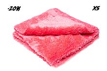 Комплект 5 шт. Полотенце Plushbyte Pro цв.Светло Розовый микрофибра 40*40см инд.упак.